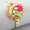 Ethnic Zardosi Rakhi & Almond Treat Chocolate - Distacart