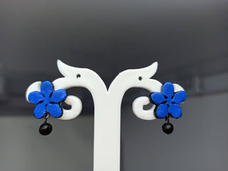 Terracotta Star Studs With Drops