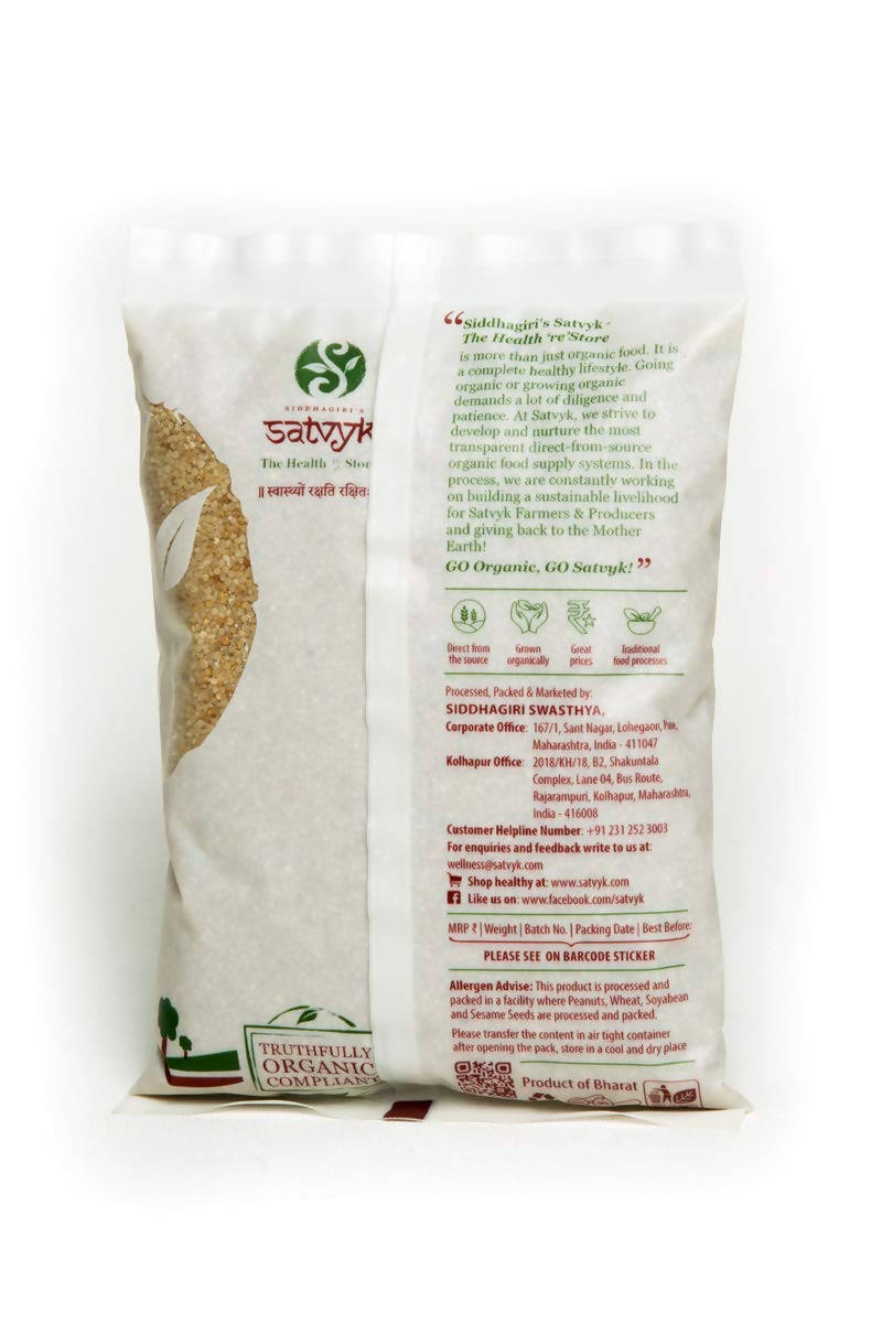  Siddhagiri's Satvyk Organic Barnyard Millet back Image