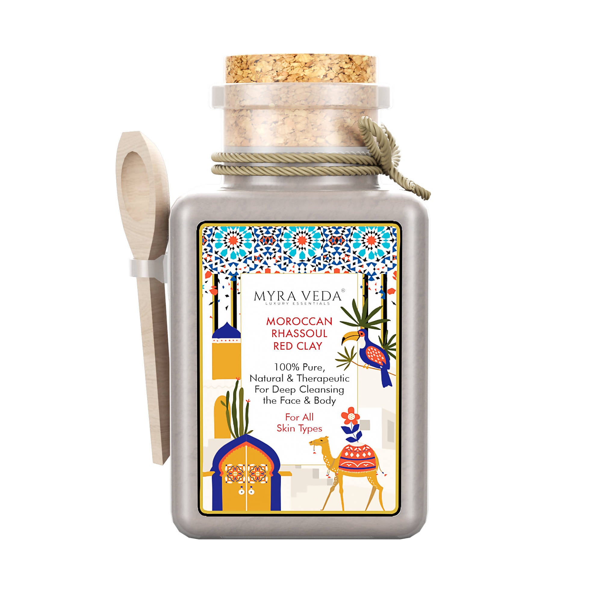 Myra Veda Moroccan Rhassoul Red Clay