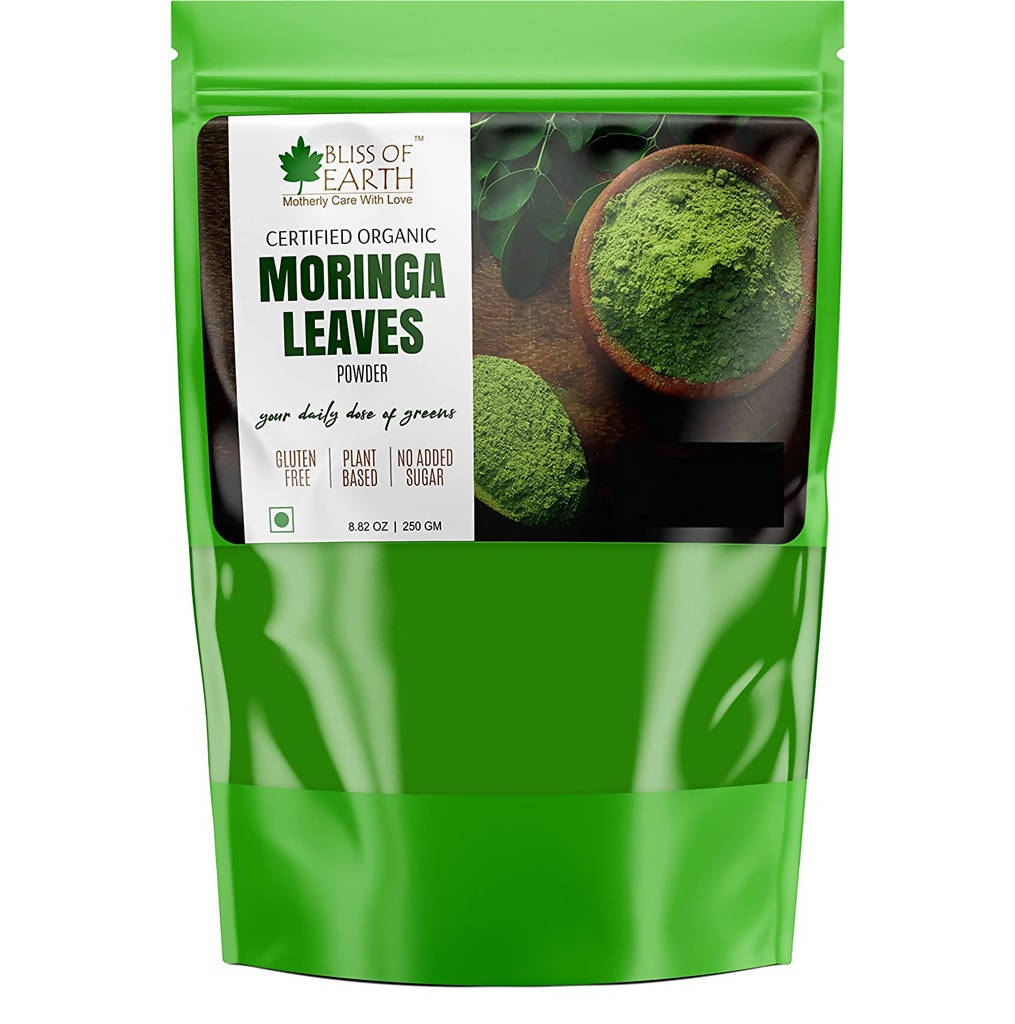 Bliss of Earth Certified Organic Moringa Leaves Powder - Distacart