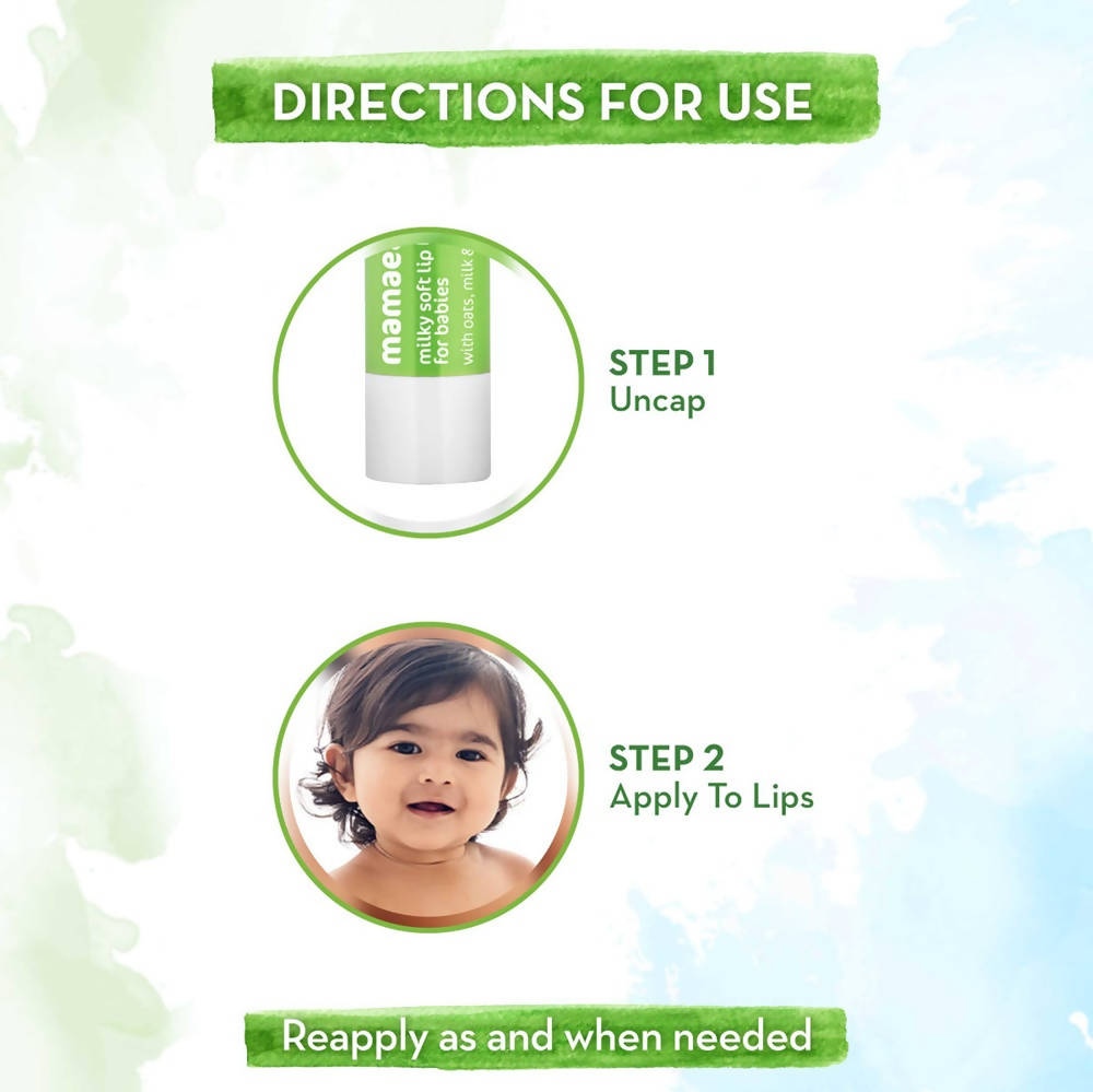 Buy Mamaearth Milky Soft Natural Baby Lip Balm For 12-Hour ...