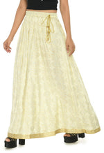Thumbnail for Mominos Fashion Moeza Cotton Off White Printed Lehenga (Lancha)