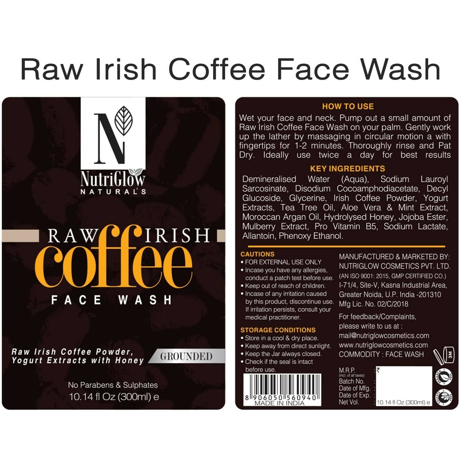 NutriGlow NATURAL's Coffee Face Wash - Distacart