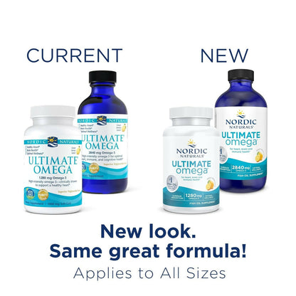 Nordic Naturals Ultimate Omega 3 Fish Oil Liquid - Lemon Flavor - Distacart