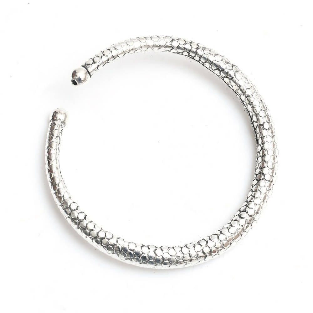 Mominos Fashion Kamal Johar Oxidised Silver Plain Kadiyam Anklets