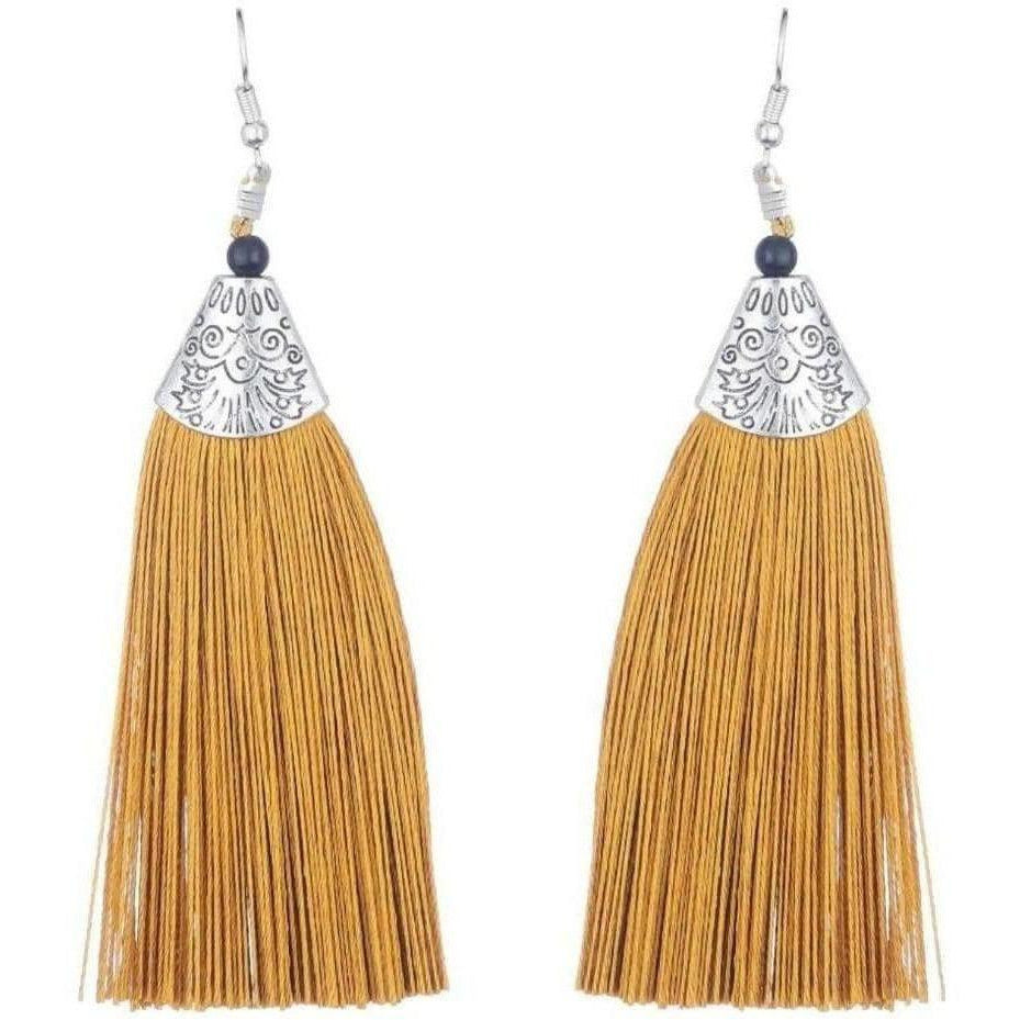 Gold Color Fringe Earrings