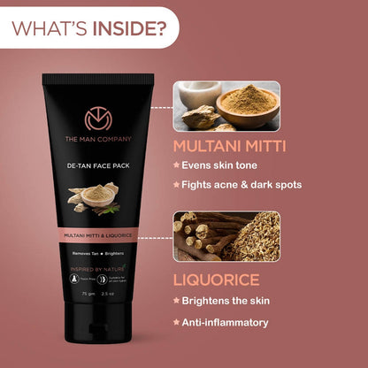 The Man Company De-Tan Face Pack - Distacart