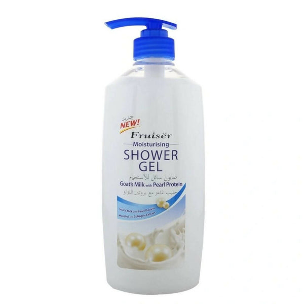 Fruiser Moisturizing Shower Gel Goat Milk With Pearl Protein - Distacart