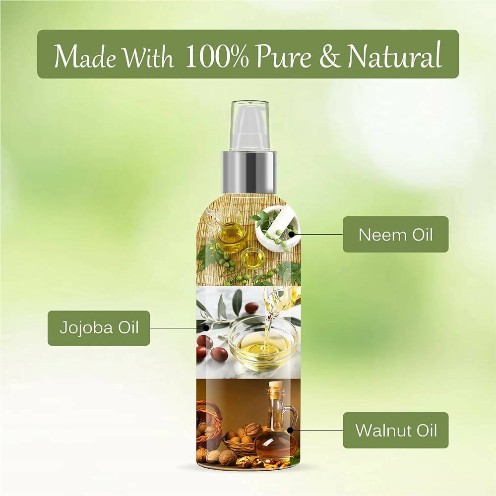 Vedic Naturals Neem Hair Oil With Jojoba Oil & Walnut Oil - Distacart