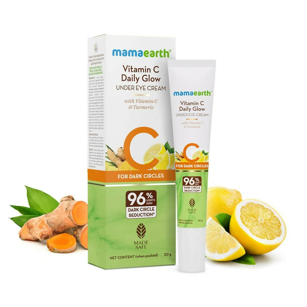 Mamaearth Vitamin C Daily Glow Under Eye Cream with Vitamin C & Turmeric - Distacart
