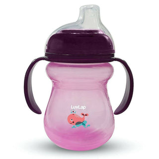 LuvLap Moby Little Spout Sipper for 6m+ (Purple) - Distacart