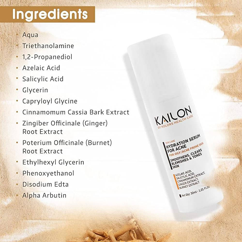 Kailon Hydration Serum For Acne Ingredients