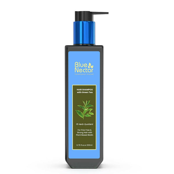Blue Nectar Anti Frizz Hair Shampoo with Green Tea - Distacart