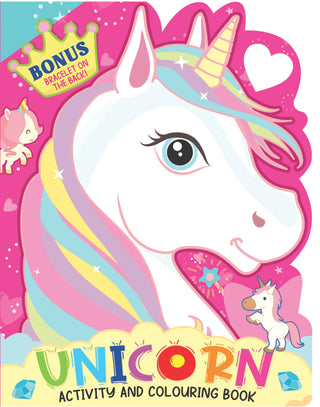 Dreamland Unicorn Activity and Colouring Book- Die Cut Animal Shaped Book : Children Interactive & Activity Book - Distacart