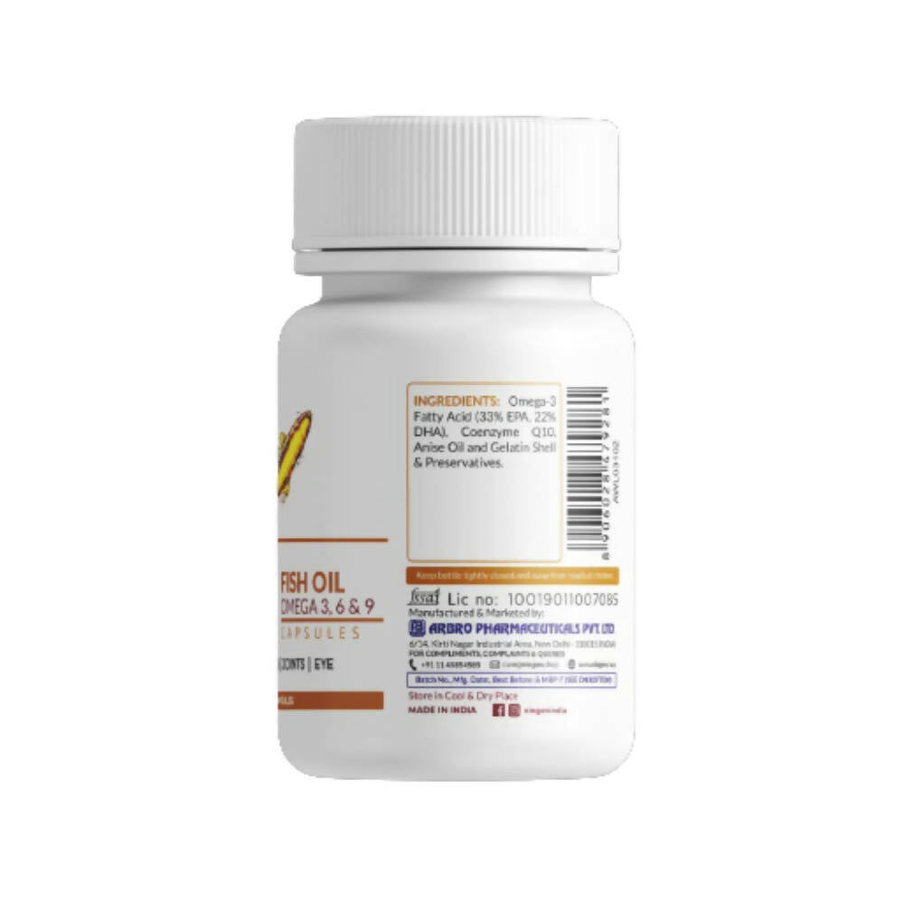 Ningen Omega 3-6-9 Fish Oil Capsules - Distacart