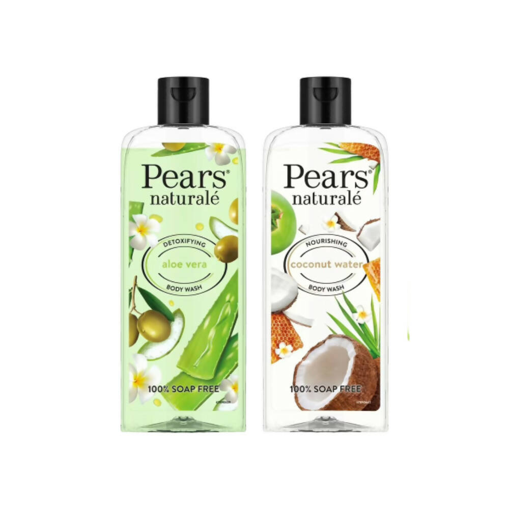 Pears Naturale Nourishing Coconut Water & Detoxifying Aloevera Body Wash Combo - Distacart