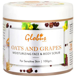 Globus Naturals Oats & Grapes Moisturizing Face & Body Scrub - Distacart
