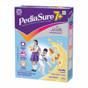 Pediasure 7 Plus Oats & Almond Nutrition Drink Powder Vanilla Flavour - Distacart