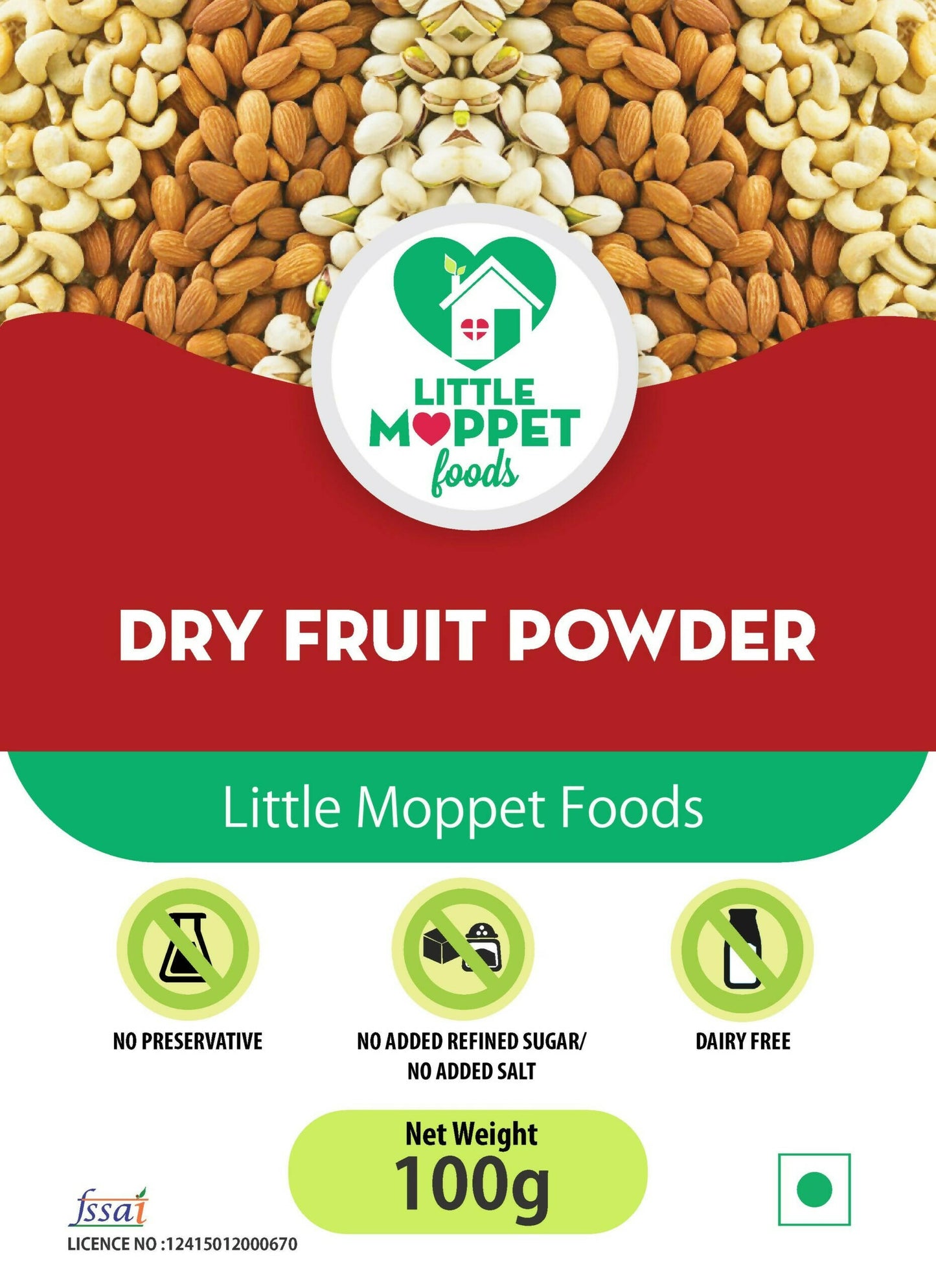 Little Moppet Foods Dry Fruits Powder - Distacart