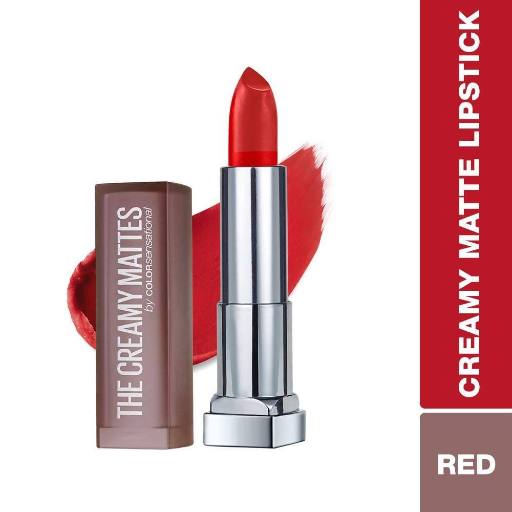 Maybelline New York Color Sensational Creamy Matte Lipstick / 640 Red Liberation - Distacart