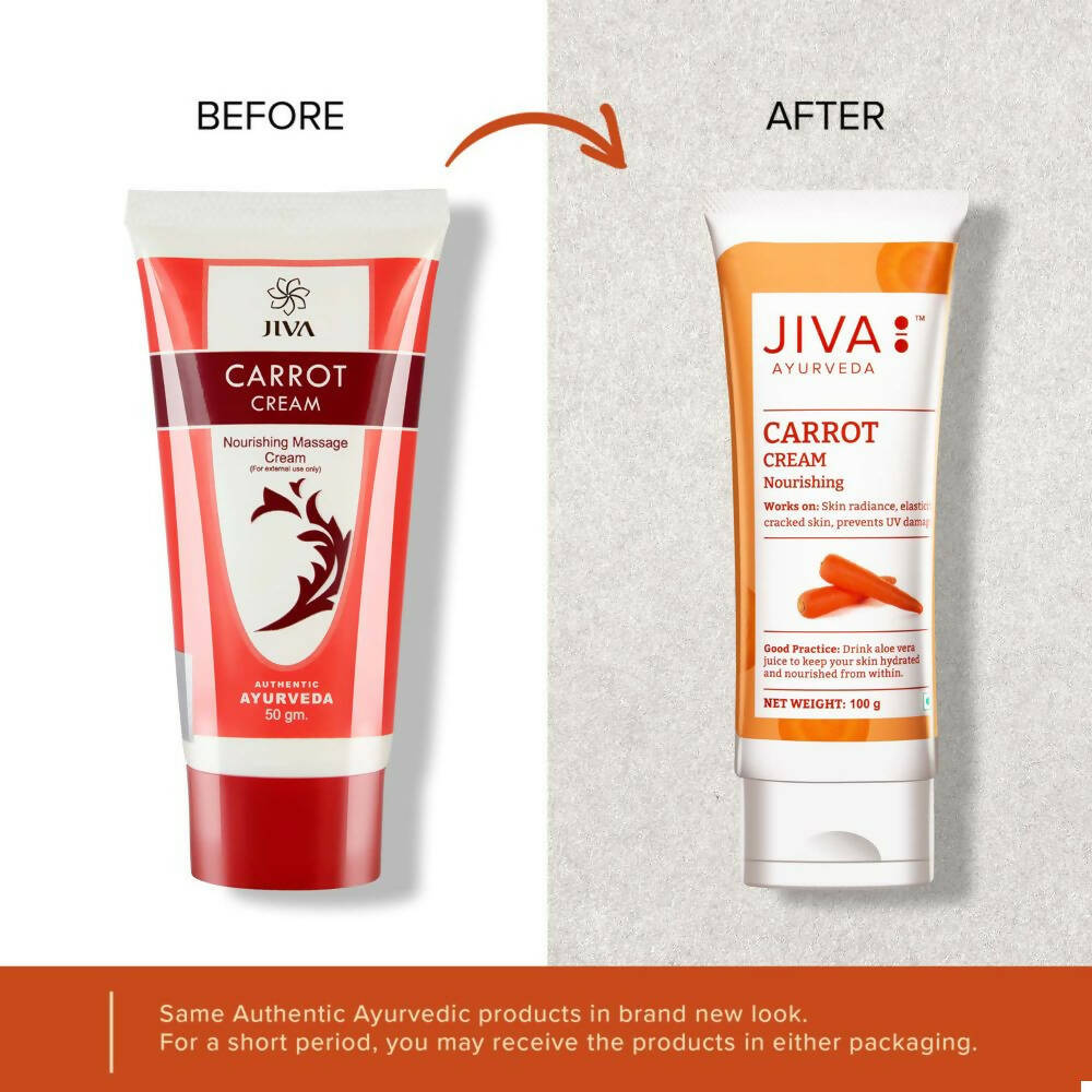 Jiva Ayurveda Carrot Face Cream - Distacart