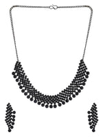 Thumbnail for VOJ Women Black Color stainless steel Jewellery Set - Distacart