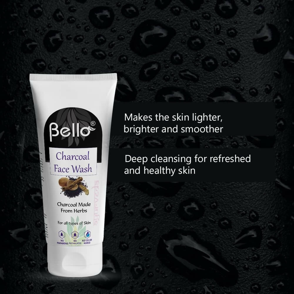 Bello Herbals Charcoal Face Wash - Distacart