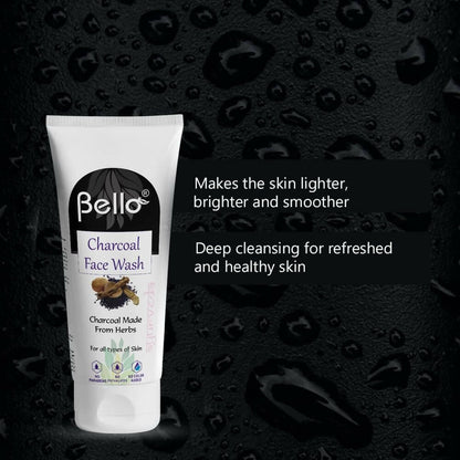 Bello Herbals Charcoal Face Wash - Distacart