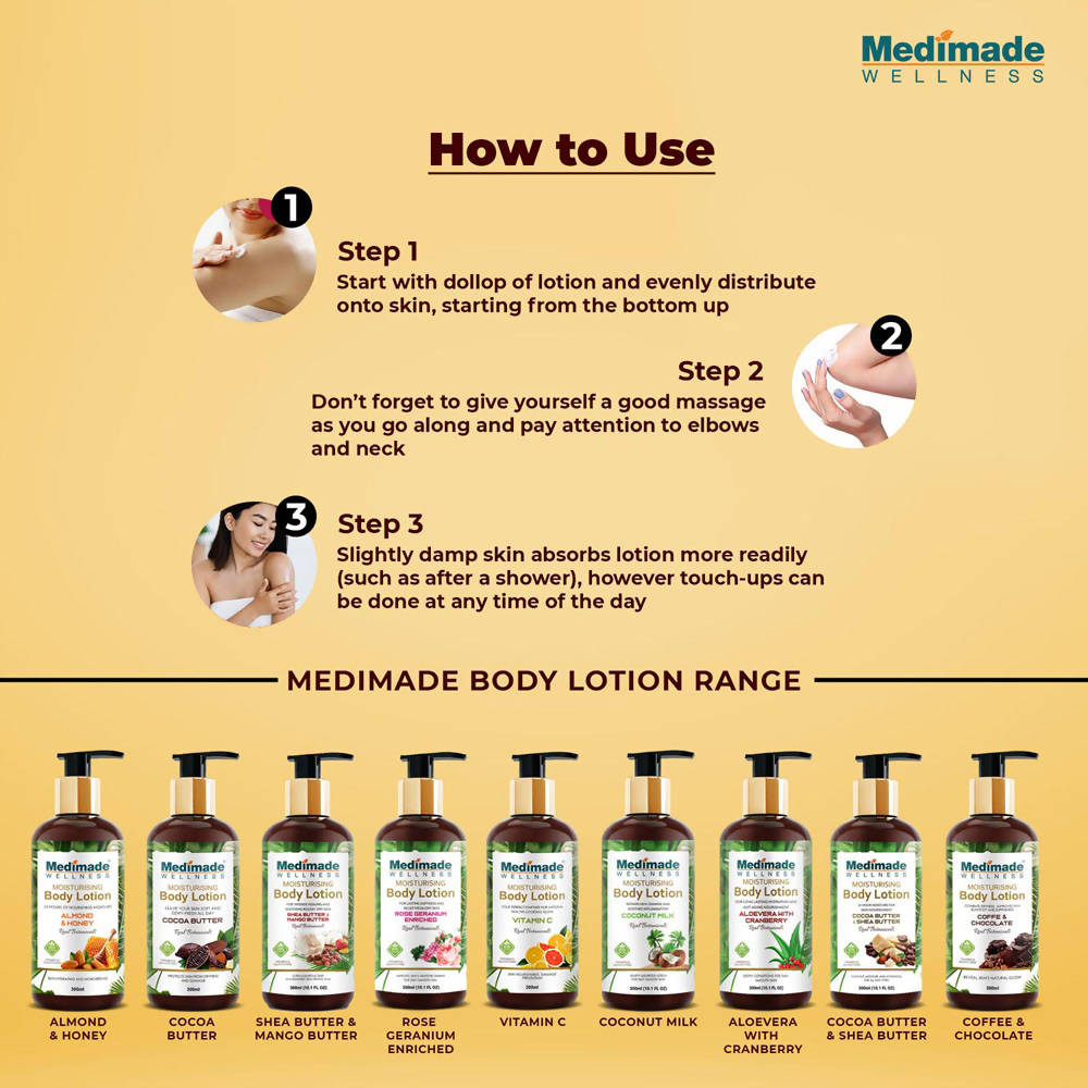Medimade Wellness Almond and Honey Moisturising Body Lotion - Distacart