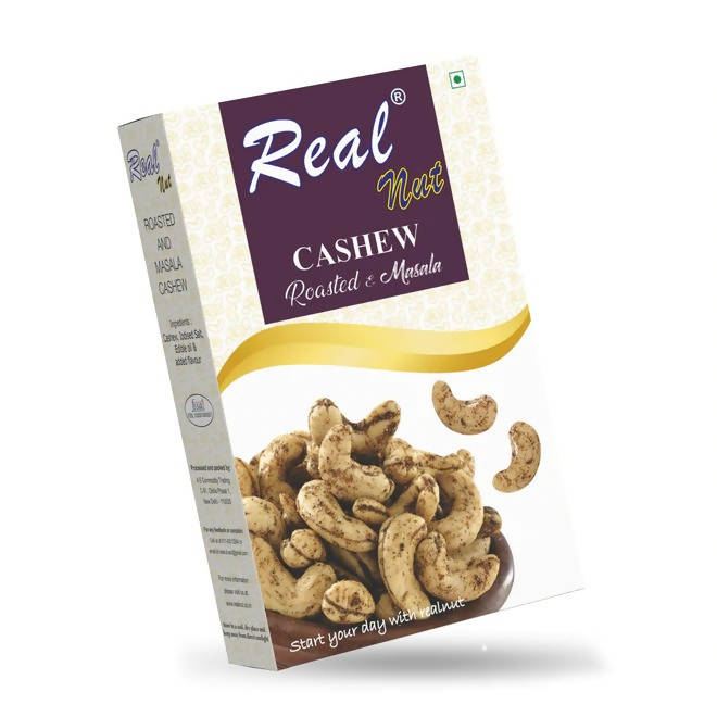 Real Nut Roasted & Masala Cashew (White) - Distacart