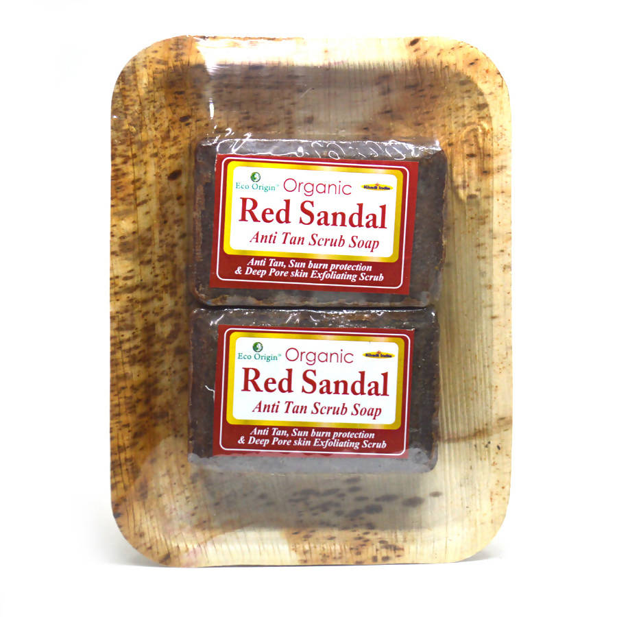 Khadi Eco Essentials Red Sandal Anti Tan Scrub Soap