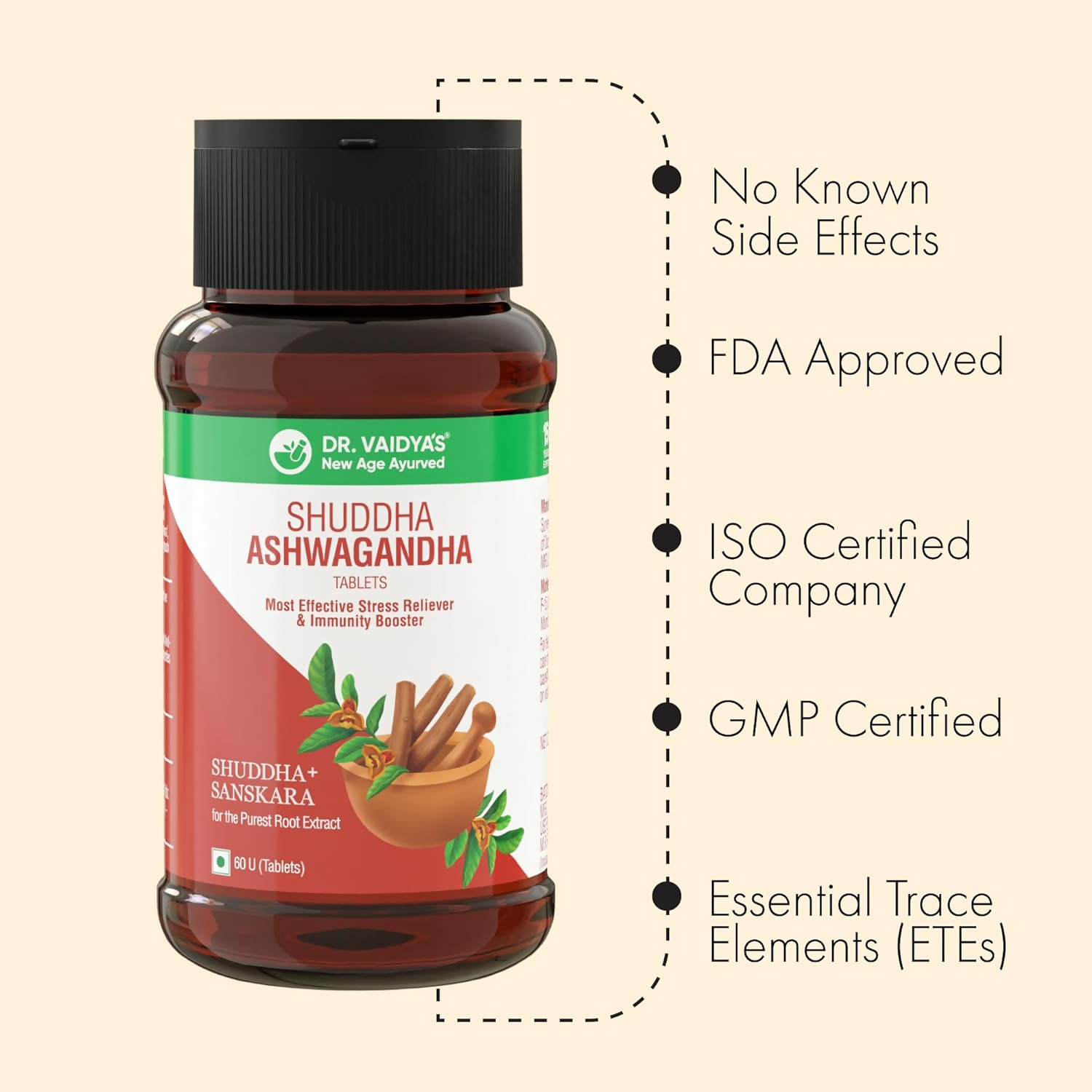 Dr. Vaidya's Shuddha Ashwagandha Tablets - Distacart