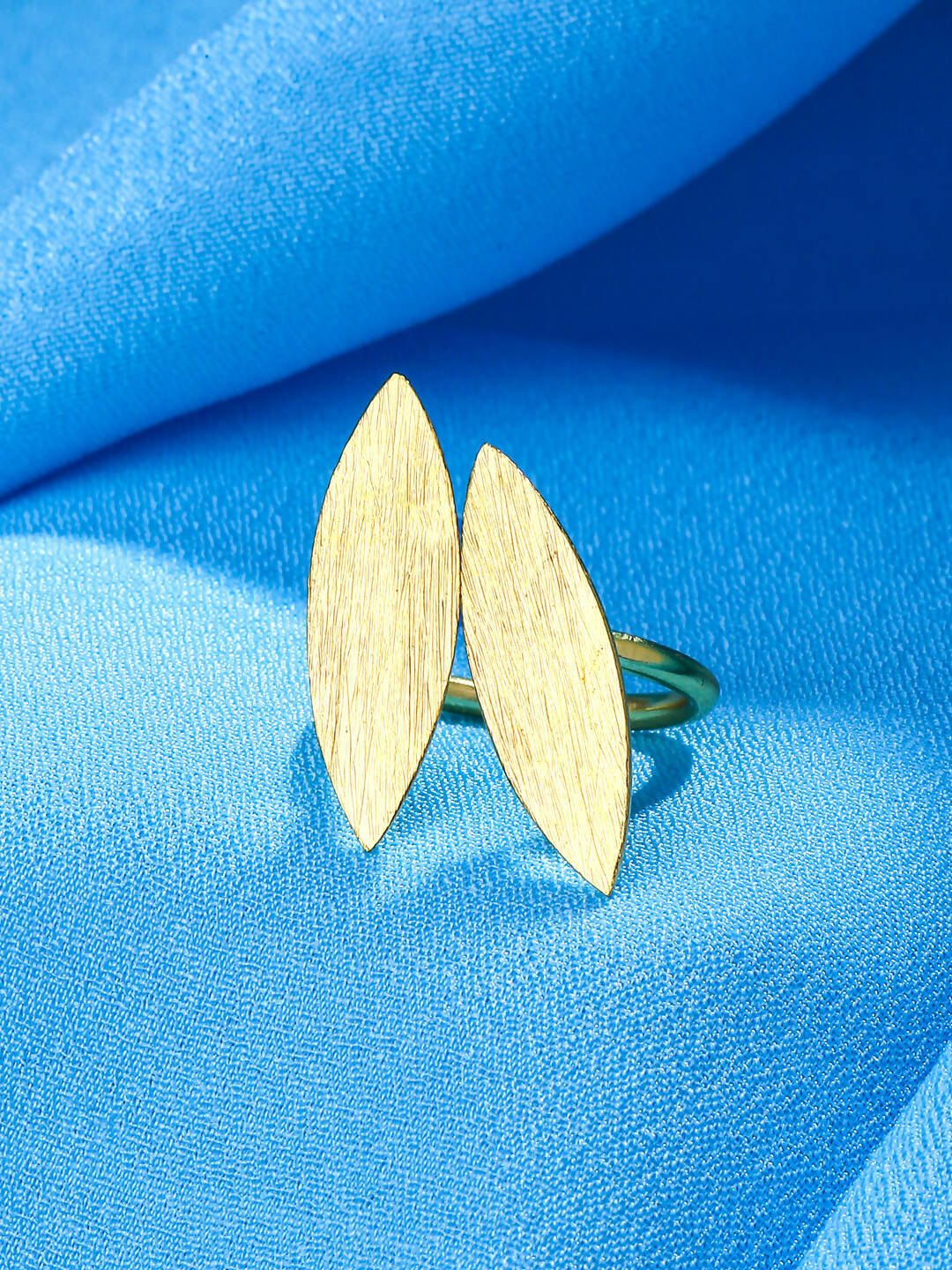 NVR Women's Western Gold Plated Ajustable Finger Ring - Distacart