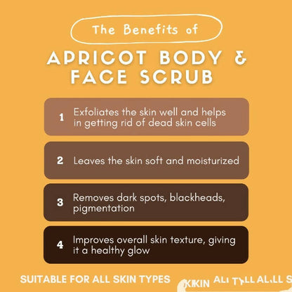 Organicos Apricot Face & Body Scrub - Distacart