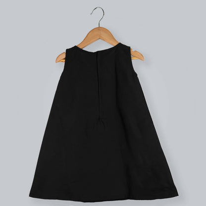Pink Cow Fashions Black & Pink Dress With Embellishments - Distacart