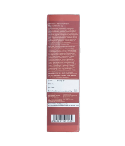 Mantra Herbal Saffron & Ashwagandha Mahanarayan Oil - Distacart