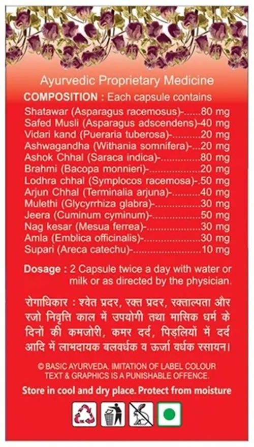 Basic Ayurveda Lady Norm Capsule Ingredients