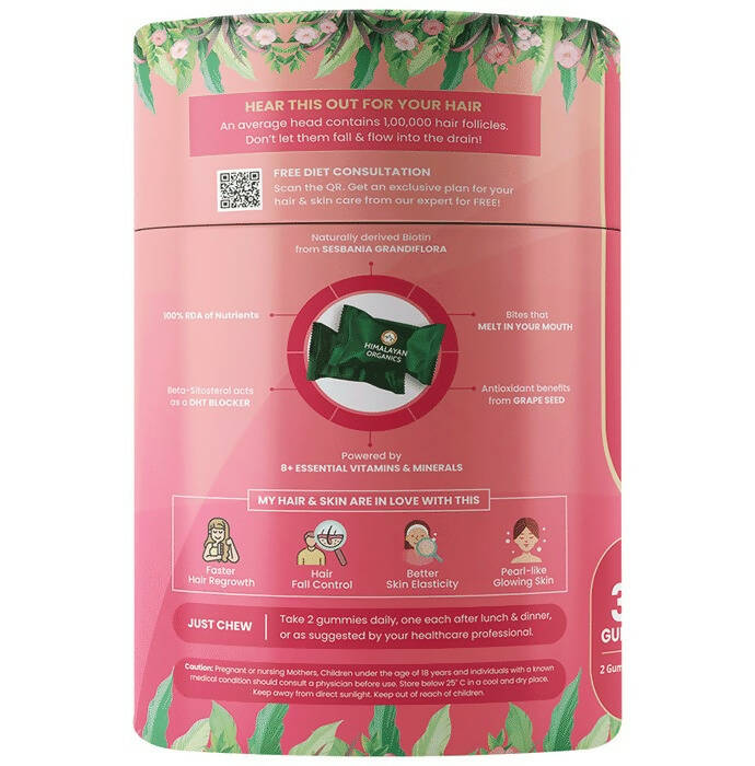 Himalayan Organics Hair & Skin Gummies - Distacart