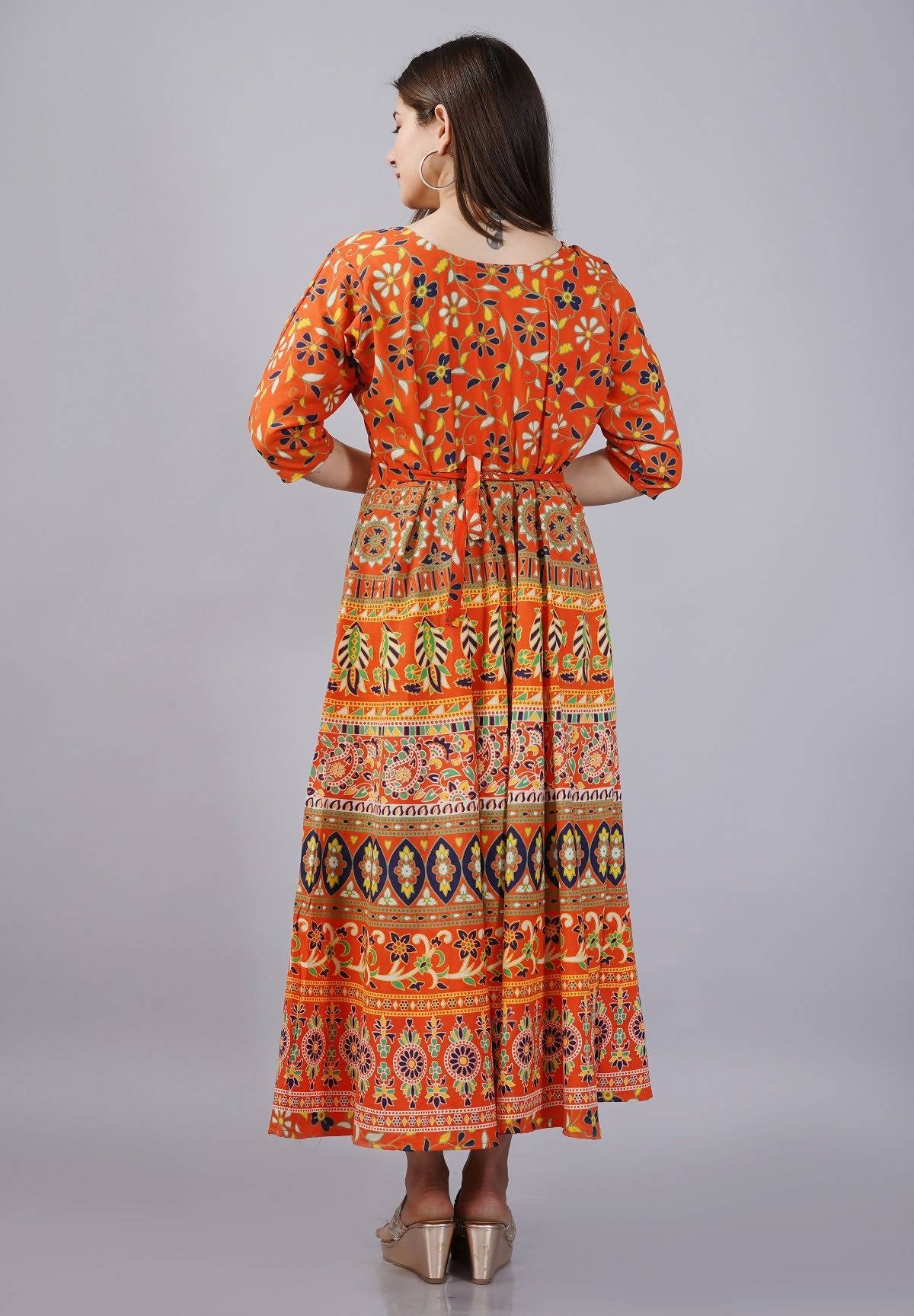 Vamika Multicolor Cotton Printed Party/Casual Wear Kurti (GAM16K)