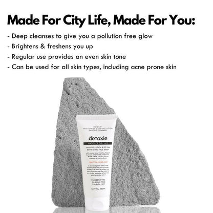 Detoxie Anti-Pollution & De-Tan Refreshing Face Wash - Distacart