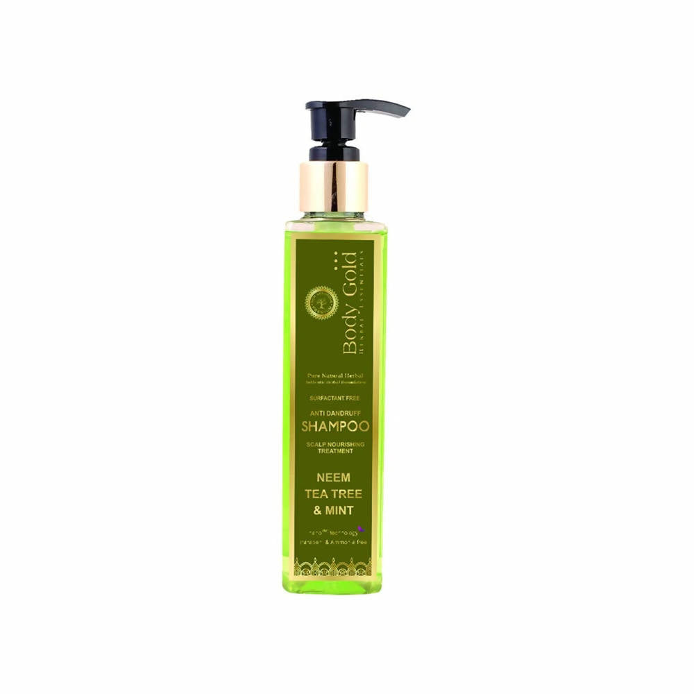 Body Gold Anti Dandruff Shampoo With Neem Tea Tree & Mint