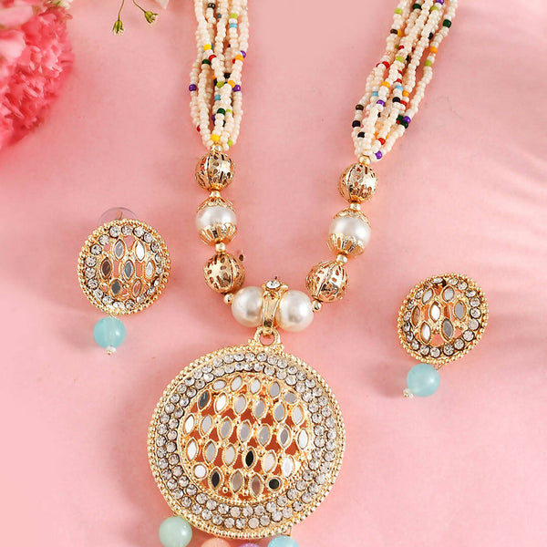 VOJ Women Multi Color stainless steel Jewellery Set - Distacart