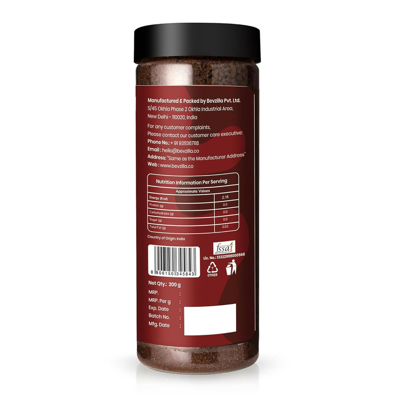 Bevzilla Chocolate & Mocha Coffee Powder 100% Pure Arabica - Distacart