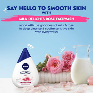 Nivea Milk Delights Rose Face Wash for Sensitive Skin