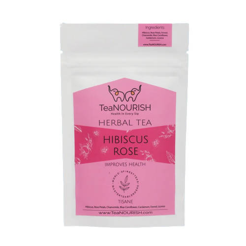 TeaNourish Hibiscus Rose Herbal Tea - Distacart
