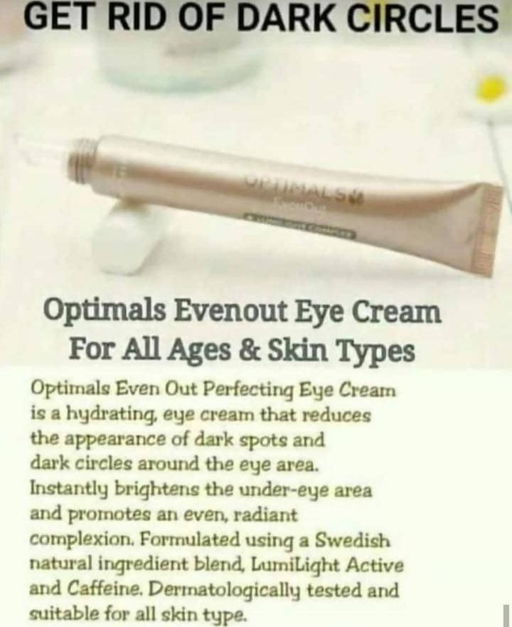Oriflame Optimals Even Out Perfecting Eye Cream - Distacart