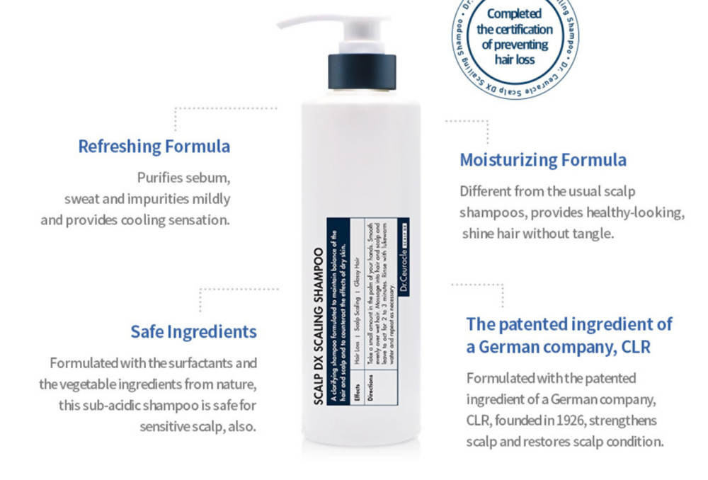Dr.Ceuracle Scalp DX Scaling Shampoo uses