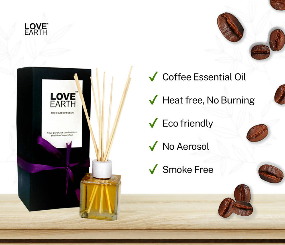 Love Earth Reed Diffuser-Coffee - Distacart