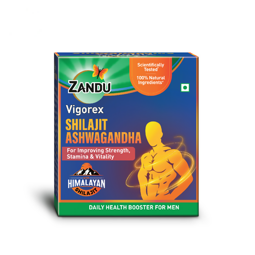 Zandu Vigorex SJ Ashwagandha Capsules - Distacart